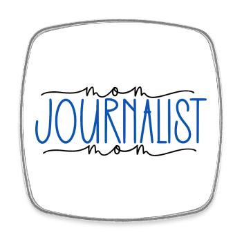 Journalist stolze Mama süßes Geschenk - Viereckiger Kühlschrankmagnet - Weiß - Vorne