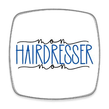 Coiffeur Fier Maman Mignon Cadeau - Magnet carré - blanc - Devant