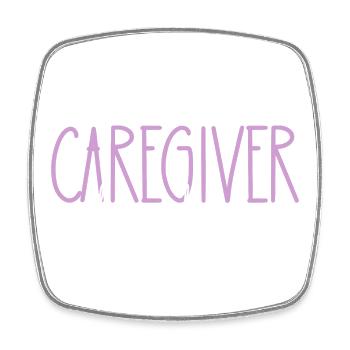 Geriatric Nurse Proud Daughter Cute Gift - Square fridge magnet - white - Front
