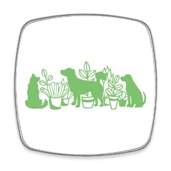 Hundeliebhaber Hundebesitzer - Viereckiger Kühlschrankmagnet - Weiß - Vorne