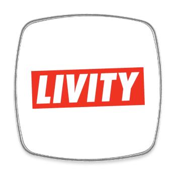 Livity Jah Rastafari Rasta One Love INI Roots - Magnet carré - blanc - Devant