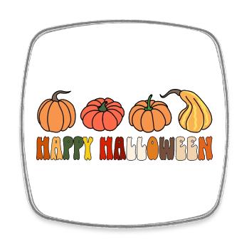 Happy Halloween - Viereckiger Kühlschrankmagnet - Weiß - Vorne