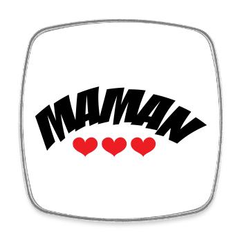 Maman / Fête des mères - Magnet carré - blanc - Devant