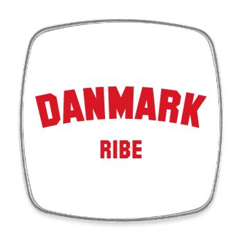 RIBE Danemark Dänemark - Magnet carré - blanc - Devant
