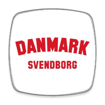 SVENDBORG Danemark Dänemark - Magnet carré - blanc - Devant