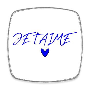 VALENTINSTAG. Junggesellinnenabschied. ICH LIEBE DICH. ICH LIEBE DICH. LIEBE - Viereckiger Kühlschrankmagnet - Weiß - Vorne