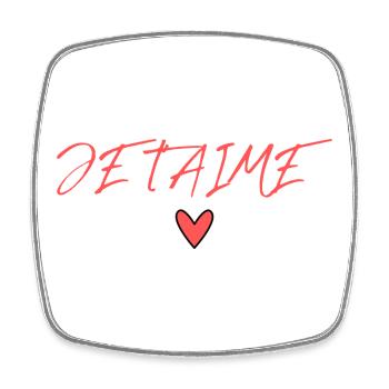 VALENTINSTAG. Junggesellinnenabschied. ICH LIEBE DICH. ICH LIEBE DICH. LIEBE - Viereckiger Kühlschrankmagnet - Weiß - Vorne