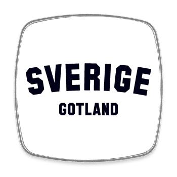 GOTLAND Sweden Schweden - Viereckiger Kühlschrankmagnet - Weiß - Vorne