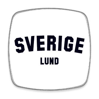 LUND Sweden Schweden - Square fridge magnet - white - Front