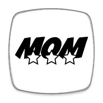 Best Mom - Mother's Day - Square fridge magnet - white - Front