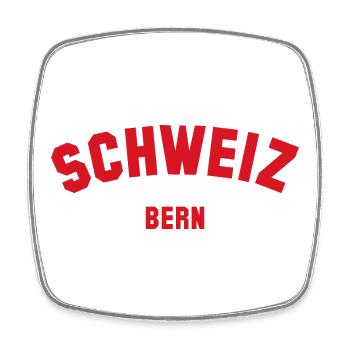 BERN Switzerland Suisse Schweiz - Square fridge magnet - white - Front