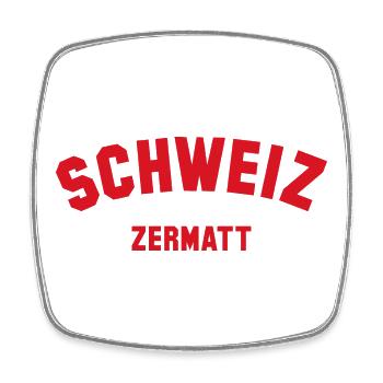 ZERMATT Schweiz Switzerland - Square fridge magnet - white - Front