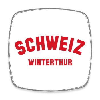WINTERTHUR Schweiz Switzerland - Square fridge magnet - white - Front