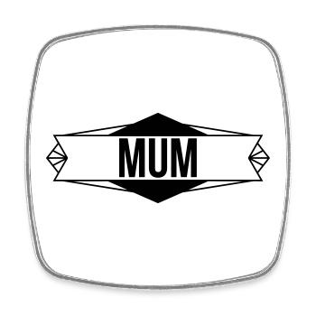 Beste Mama - Muttertag - Viereckiger Kühlschrankmagnet - Weiß - Vorne