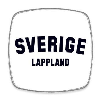 LAPLAND Sverige Suède - Magnet carré - blanc - Devant