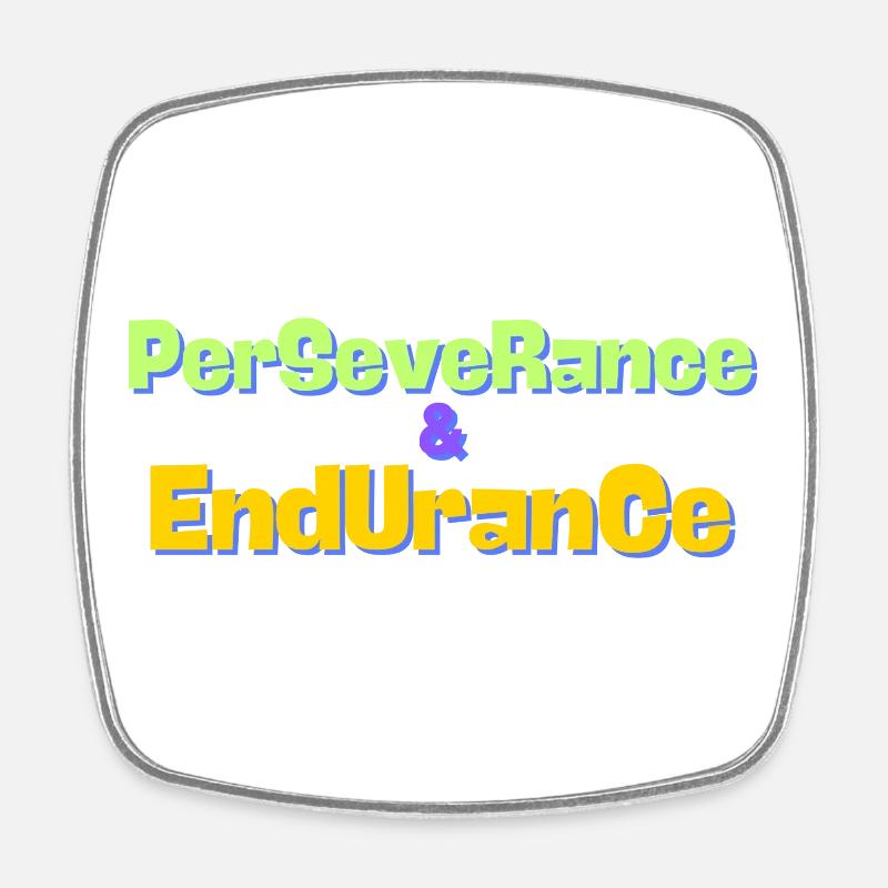 persévérance - Magnet carré - blanc