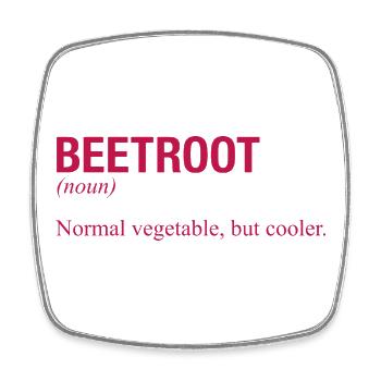 BETTERAVE ROTE BETE - Magnet carré - blanc - Devant