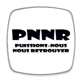 Design Graphique Abstrait - Magnet carré - blanc - Devant