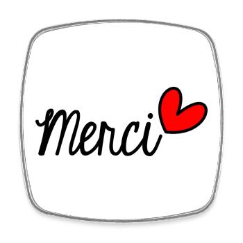 MISTRESS. THANK YOU. THANK YOU MISTRESS - Square fridge magnet - white - Front