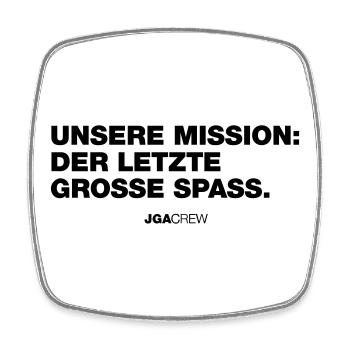 Dernière mission : Fun (enterrement de vie de garçon) - Magnet carré - blanc - Devant