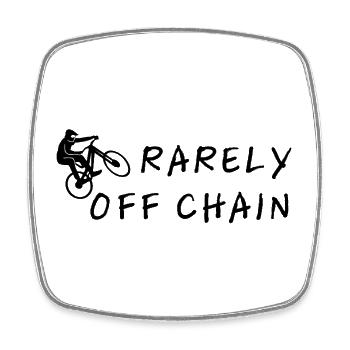 rarely off chain bike cycling gift love - Viereckiger Kühlschrankmagnet - Weiß - Vorne