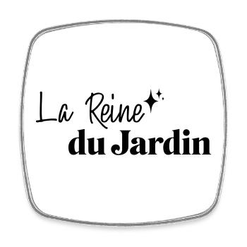 Reine du jardin - Magnet carré - blanc - Devant