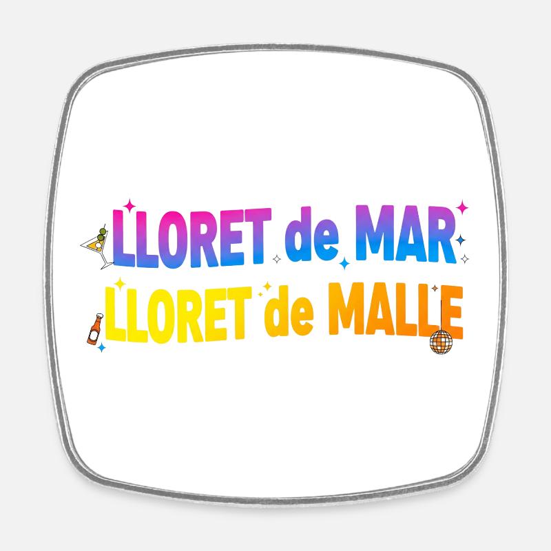 Colossos LLoret - Magnet carré - blanc