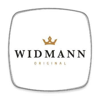 Logo original de la famille Widmann - Magnet carré - blanc - Devant