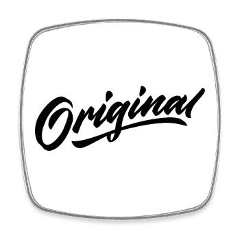 Original - Viereckiger Kühlschrankmagnet - Weiß - Vorne