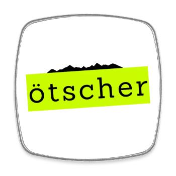 Ötscher - Montagne en Autriche - Magnet carré - blanc - Devant