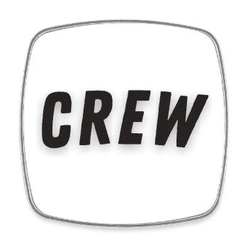 Adventure Crew Design - Square fridge magnet - white - Front