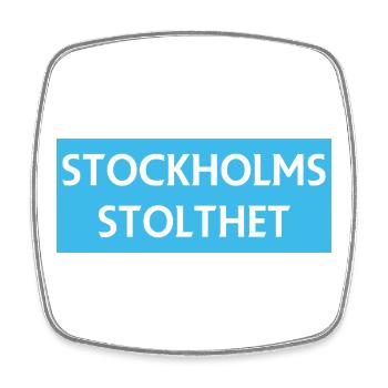 Stockholm Pride - Square fridge magnet - white - Front