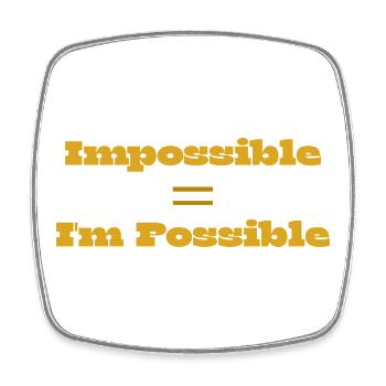 Design data missing - Square fridge magnet - white - Front
