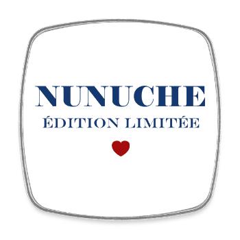 Nunuche Édition Limitée Cœur - Magnet carré - blanc - Devant