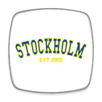 Stockholm Est.2005 - Square fridge magnet - white - Front