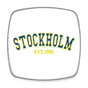 Stockholm Est.1995 - Viereckiger Kühlschrankmagnet - Weiß - Vorne