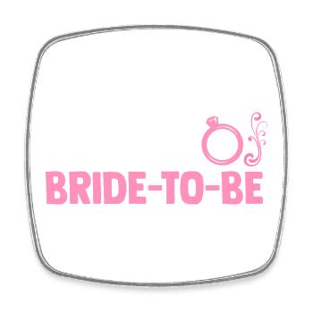 Bachelor Party Team Bride Hen Party - Square fridge magnet - white - Front
