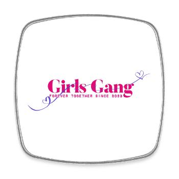 GirlsGang - Square fridge magnet - white - Front