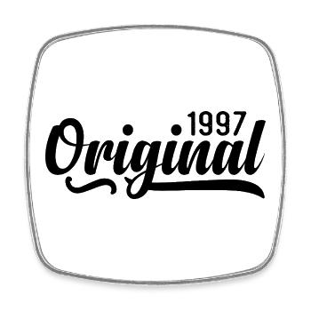 1997 Geburtstag 28 Jahre Alt, retro 1997 - Viereckiger Kühlschrankmagnet - Weiß - Vorne