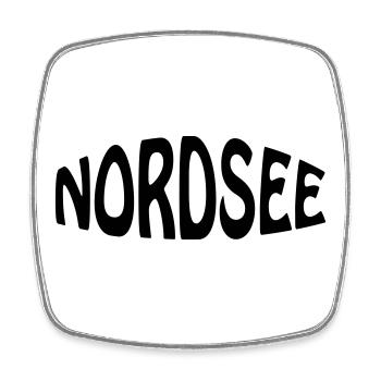 NORDSEE - Viereckiger Kühlschrankmagnet - Weiß - Vorne