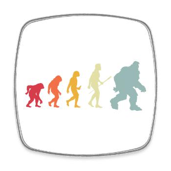 bigfoot_Evolution_4 - Square fridge magnet - white - Front