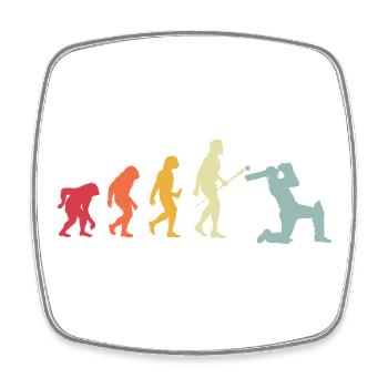 Funny Cricketer Cricket Sports Sayings - Square fridge magnet - white - Front