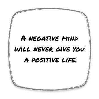 Motivational saying - Square fridge magnet - white - Front