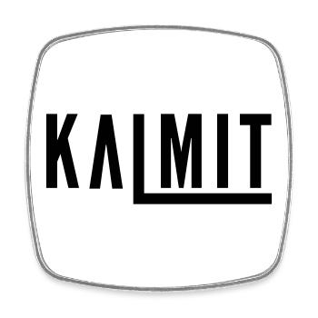 Kalmit natural  - Viereckiger Kühlschrankmagnet - Weiß - Vorne