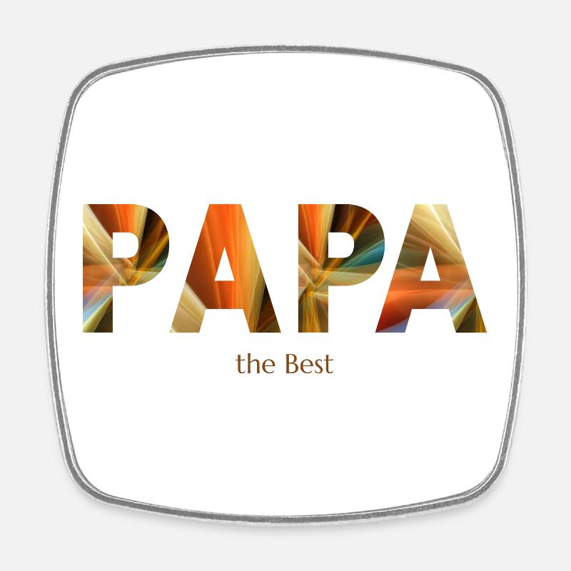Dad - my anchor - Square fridge magnet - white