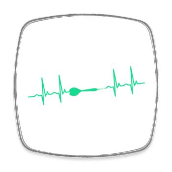 Darts Darts Darts - Square fridge magnet - white - Front