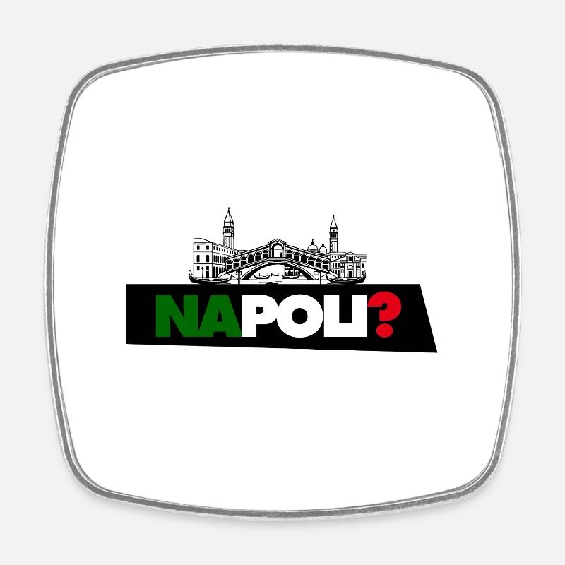 Neapel? - Viereckiger Kühlschrankmagnet - Weiß