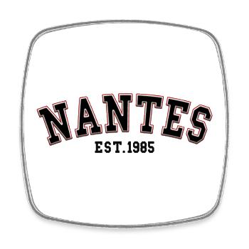 Nantes fondée en 1985 - Magnet carré - blanc - Devant