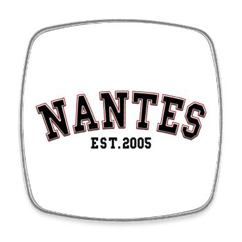 Nantes Fondée en 2005 - Magnet carré - blanc - Devant