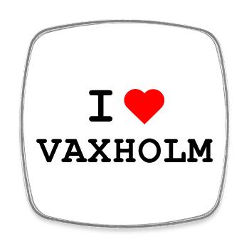 I love Vaxholm - Ich liebe Vaxholm - Viereckiger Kühlschrankmagnet - Weiß - Vorne